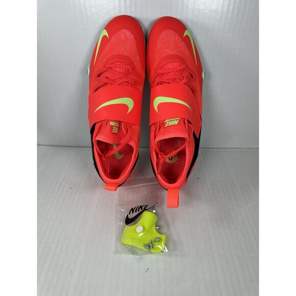 Size 9 Nike Zoom Pole Vault Elite Track Shoes Coral Crimson Mens FZ9649-600 NEW
